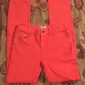 Free People Coral Jeans